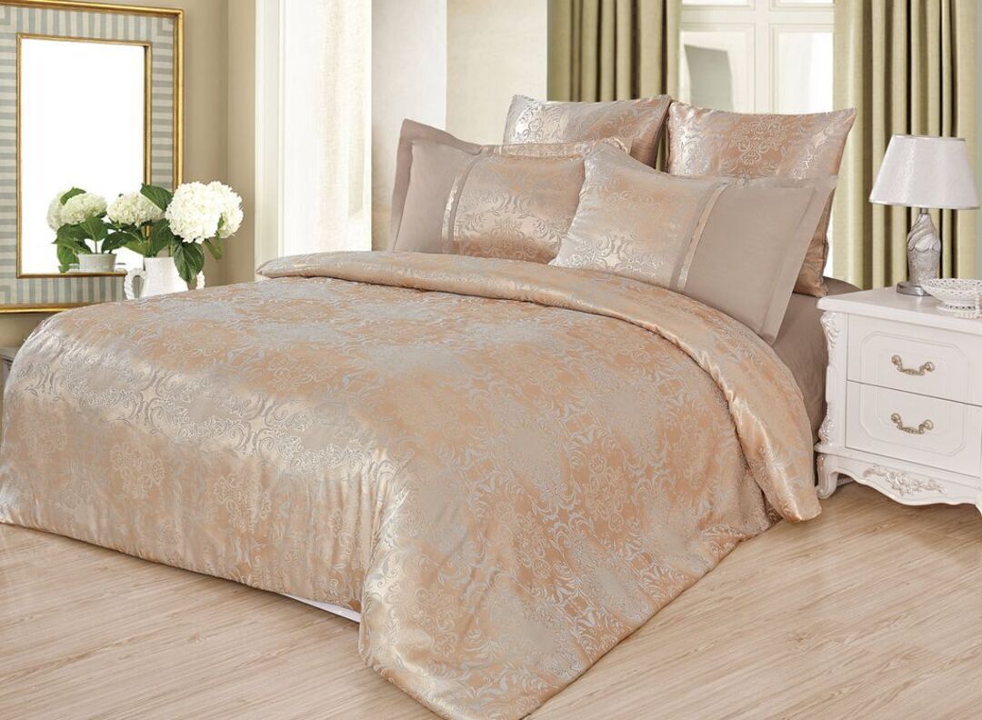 КПБ евро сатин-жаккард Satin Jacquard SG Клео <SG-096>
