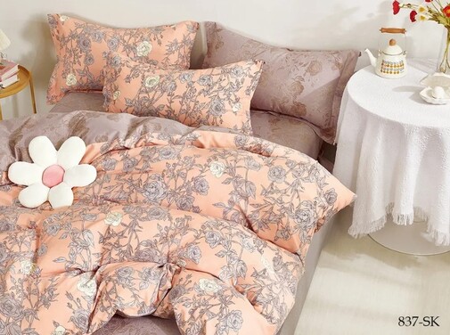 КПБ евро сатин в коробке Satin de Luxe SK Клео <837-SK>
