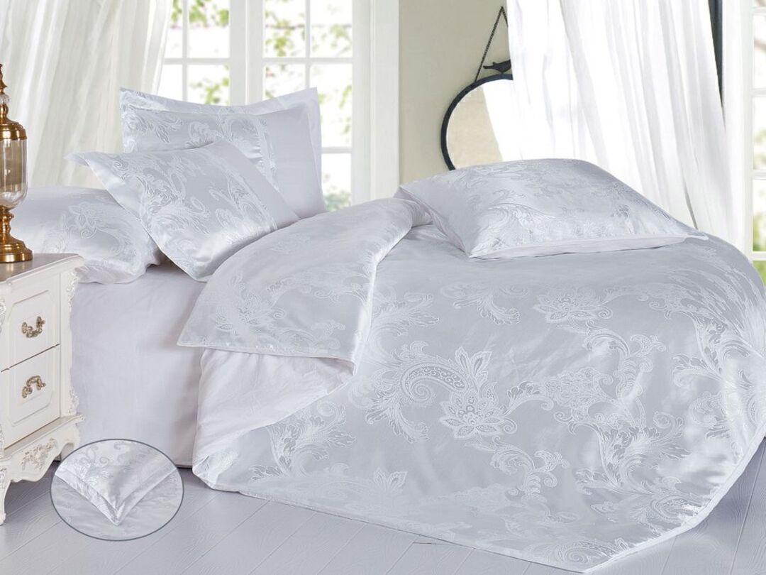 КПБ семейный сатин-жаккард Satin Jacquard SG Клео <SG-125 Скидка>