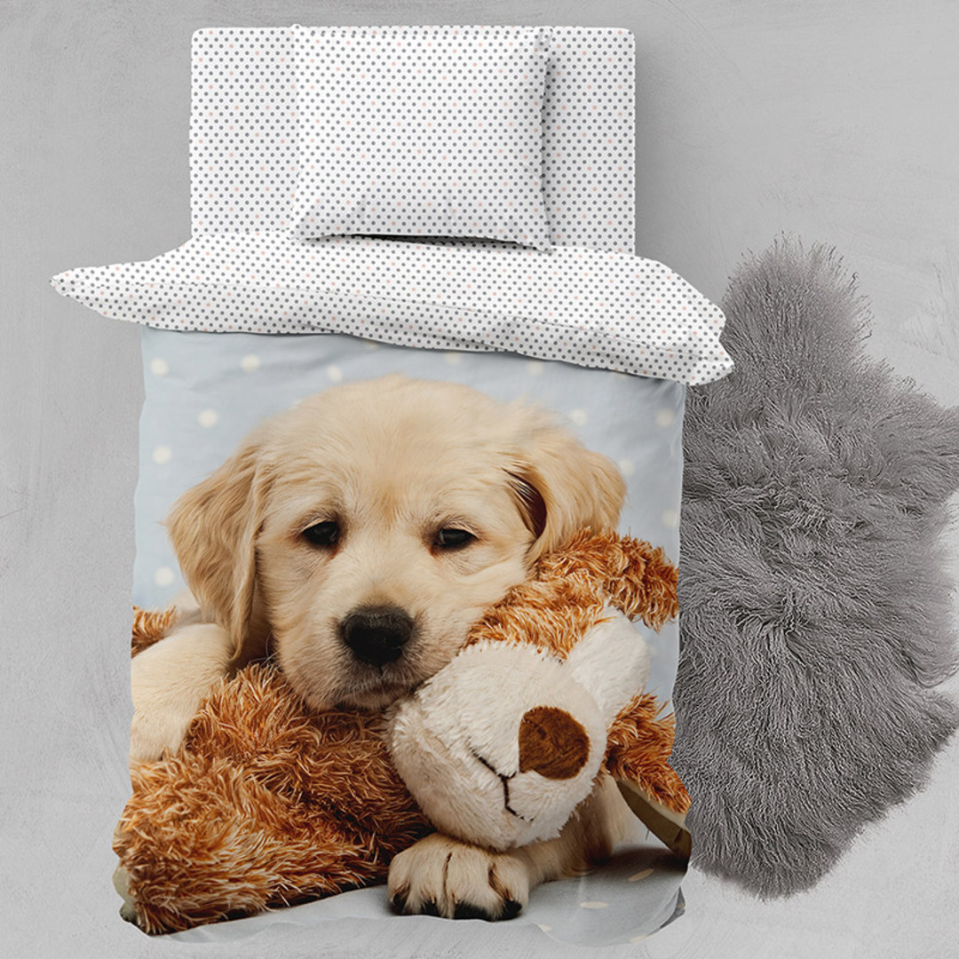 КПБ детский 1,5сп поплин Juno <695286 Puppy and toy>