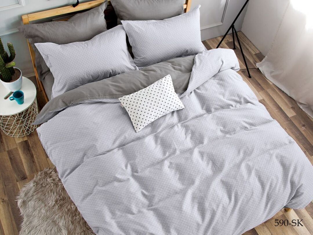 КПБ евро сатин в коробке Satin de Luxe SK Клео <590-SK>