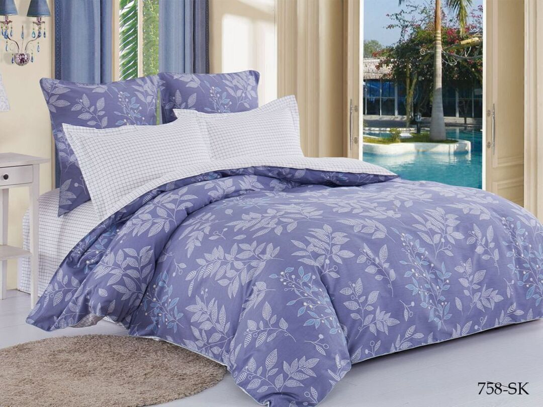 КПБ евро сатин в коробке Satin de Luxe SK Клео <758-SK>