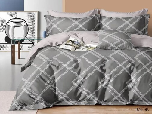 КПБ 1,5сп сатин в коробке (нав 70*70) Satin de Luxe SK Клео <874-SK>