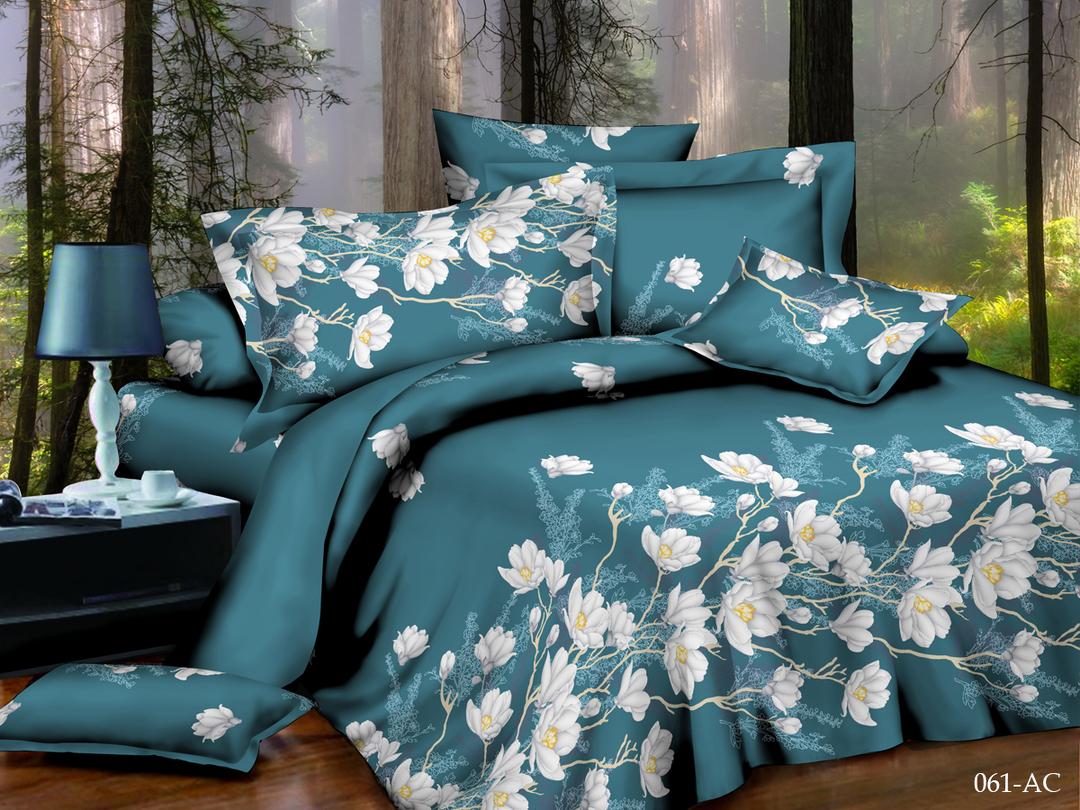 КПБ евро полисатин Art Color AC (нав. 50*70-2шт) Клео <AC-061>