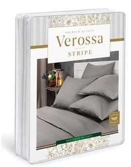 КПБ  страйп-сатин (нав 50*70) Verossa Stripe <00бел Роял>