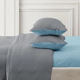 КПБ 2сп перкаль Унисон <86061-13/86018-6 Grigio  Unicolor>