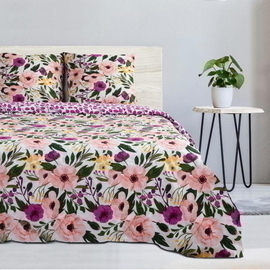 КПБ евро поплин Этель <Flowers, нав.70*70-2шт Скидка>