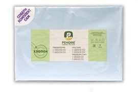Пододеяльник 1,5сп поплин однотонный (145*210) Реноме<145*210, голубой> (арт.02/108)