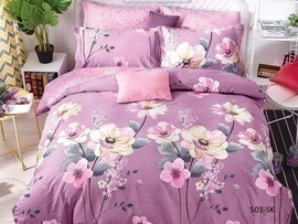 КПБ евро сатин в коробке Satin de Luxe SK Клео <501-SK>